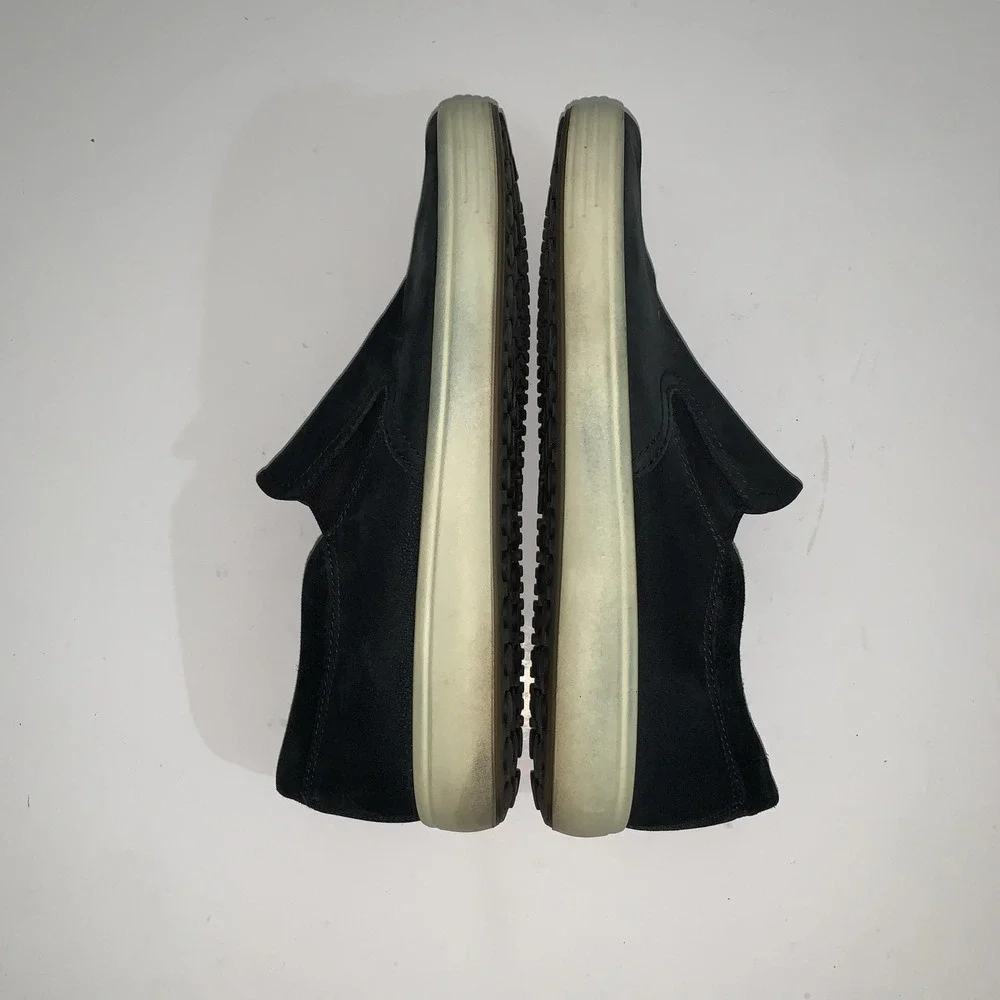 ECCO Shoes Mens Size 10.5 Black Nubuck Slip On Casual Comfort Walking Sneakers